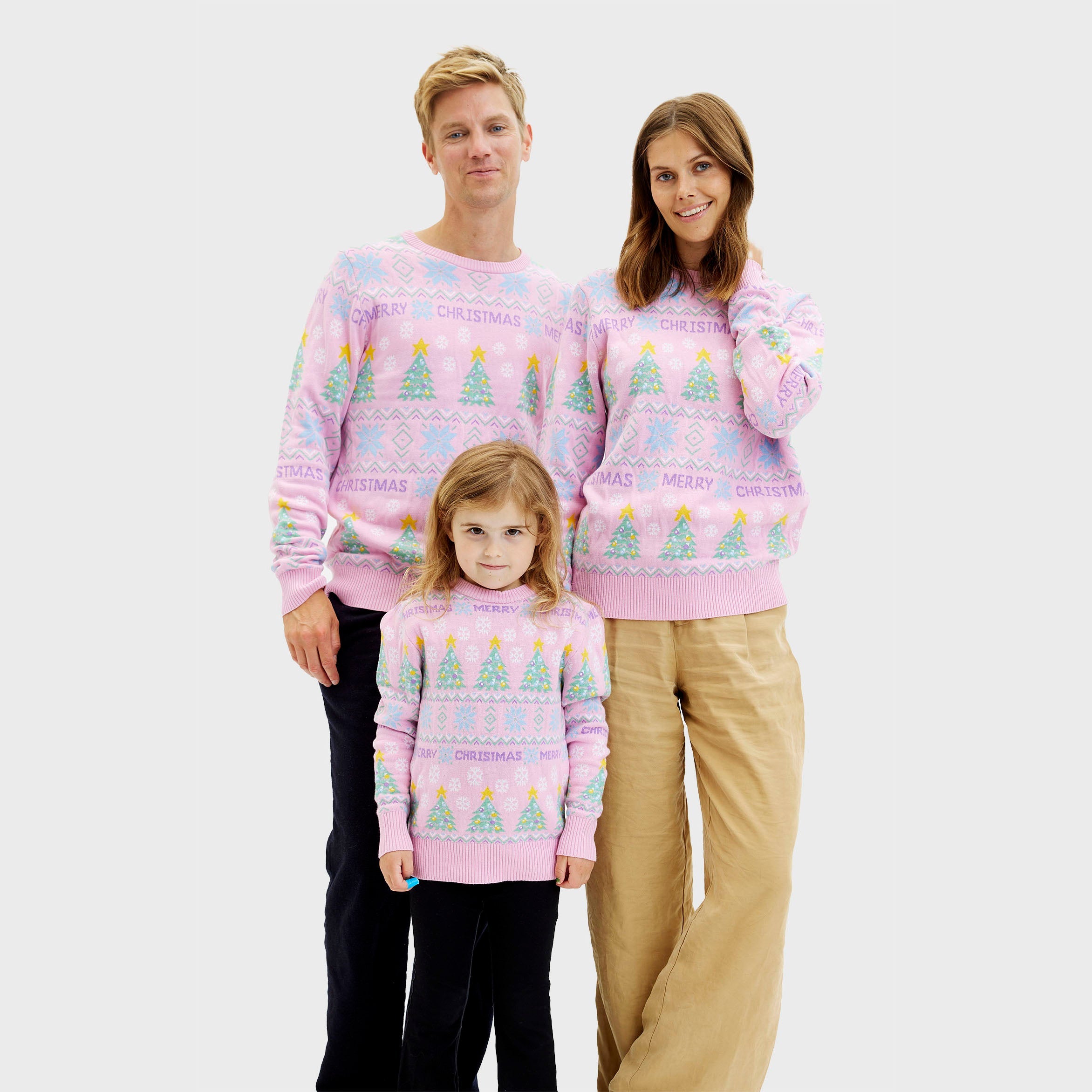Der rosa Weihnachtspullover - Kind.